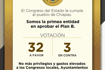 Chiapas, primero en aprobar Reforma Electoral