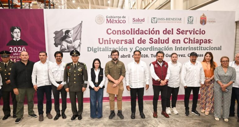Reconoce Eduardo Ramírez coordinación con el Gobierno Federal para consolidar el Servicio Universal de Salud en Chiapas