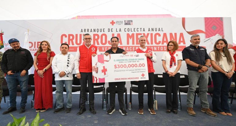 Poder Judicial se suma con solidaridad a la colecta anual de la Cruz Roja Mexicana