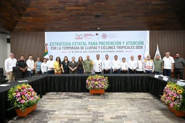 Eduardo Ramírez coordina estrategia estatal de protección civil para temporada de lluvias y ciclones tropicales