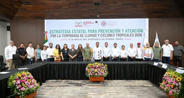 Eduardo Ramírez coordina estrategia estatal de protección civil para temporada de lluvias y ciclones tropicales