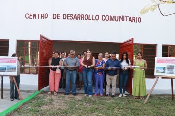 Valeria Rosales inaugura Centro de Desarrollo Comunitario en El Brasil 2 en Villaflores, Chiapas.