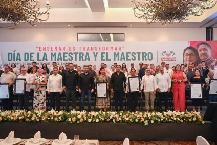 Eduardo Ramírez destaca el papel de las maestras y los maestros en la transformación de Chiapas