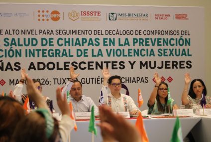 Chiapas, primera entidad en atención de compromisos en la prevención y atención de la violencia sexual en niñas y adolescentes