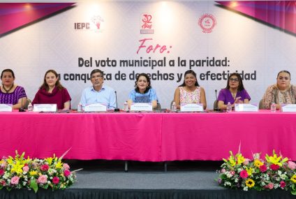 Conmemora IEPC el 101 aniversario del voto femenino en Chiapas