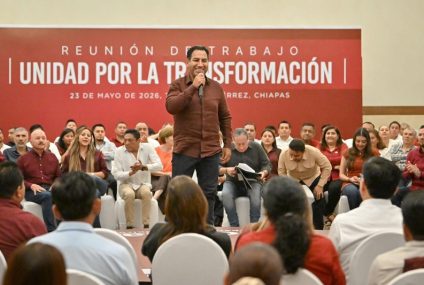 Eduardo Ramírez participa en reunión de trabajo con el Consejo Estatal de Morena en Chiapas