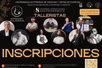 Consolidado como referente académico, regresa a UNICACH el Congreso Internacional Gastronómico “Expresión Culinaria”