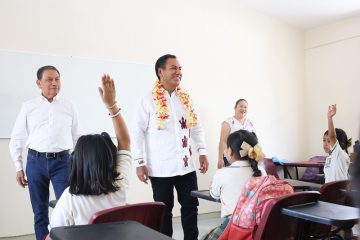 Eduardo Ramírez impulsa mejores condiciones para estudiantes con infraestructura y apoyos escolares