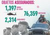 Asegura la SSP mil 397 armas de fuego, dos mil 314 cargadores y 76 mil 359 cartuchos