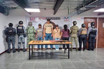 Tras denuncias ciudadanas, FGE detiene a presuntos miembros de la banda “Los Colombianos” Tras denuncias ciudadanas, FGE detiene a presuntos miembros de la banda “Los Colombianos”