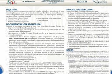 Abierta la convocatoria de ingreso Doctorado en Estudios Regionales que se imparte en la UNACH Abierta la convocatoria de ingreso Doctorado en Estudios Regionales que se imparte en la UNACH