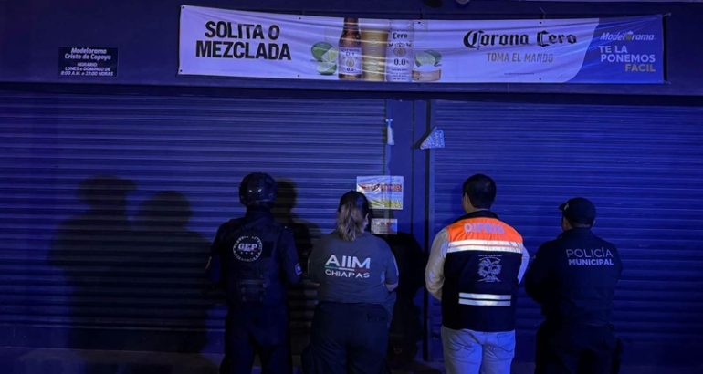 Clausuran bares en Copoya, municipio de Tuxtla Gutiérrez Clausuran bares en Copoya, municipio de Tuxtla Gutiérrez