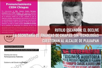 Bitácora de la “política a la chiapaneca”  *La caída de Rutilio Escandón: una larga historia  *En Chiapas sancionan a tres portales informativos