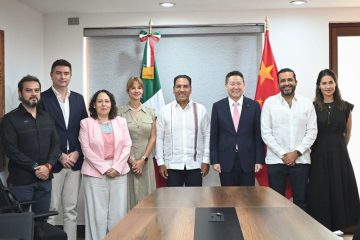 Eduardo Ramírez se reúne con el embajador Extraordinario y Plenipotenciario de China en México, Chen Daojiang