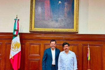 Diputado Mario Guillén se reúne con Ministro Presidente de la Suprema Corte de Justicia de la Nación