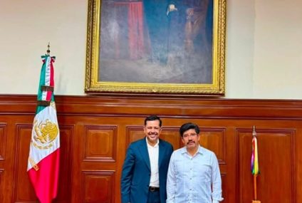 Diputado Mario Guillén se reúne con Ministro Presidente de la Suprema Corte de Justicia de la Nación