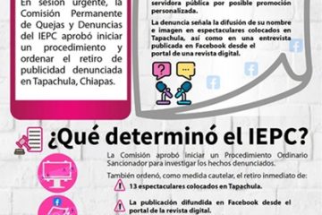 EPC inicia procedimiento sancionador contra titular del COBACH Chiapas por promoción personalizada EPC inicia procedimiento sancionador contra titular del COBACH Chiapas por promoción personalizada