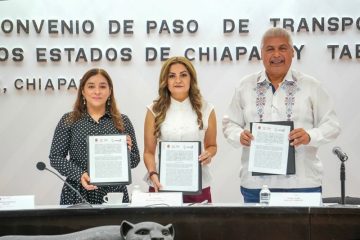 Dulce Rodríguez Ovando atestigua firma de convenio entre Chiapas y Tabasco para fortalecer el transporte Dulce Rodríguez Ovando atestigua firma de convenio entre Chiapas y Tabasco para fortalecer el transporte