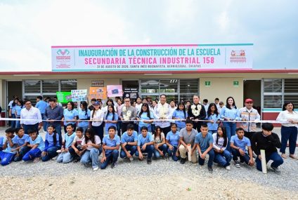 Con más de 107 mdp en infraestructura educativa, Eduardo Ramírez impulsa la transformación de Berriozábal