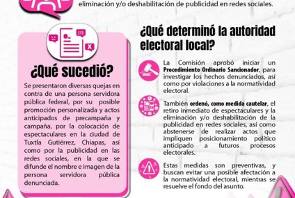 IEPC determina retirar publicidad de bardas y de redes sociales