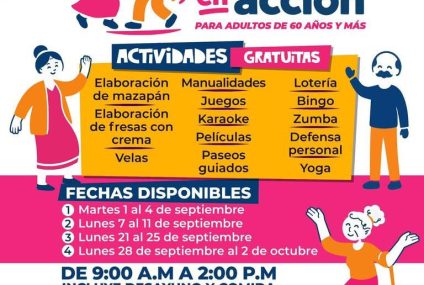 Abre DIF Tuxtla convocatoria de cursos para abuelitas y abuelitos