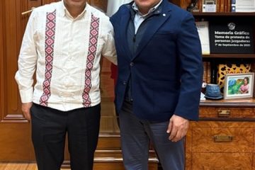 Se reúne Juan Carlos Moreno Guillén con el ministro presidente de la SCJN