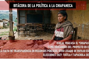 Bitácora de la “política a la chiapaneca” **En el ICHEJA, fracasa el programa “Chiapas Puede” * 182.5 millones de pesos el daño patrimonial Bitácora de la “política a la chiapaneca” **En el ICHEJA, fracasa el programa “Chiapas Puede” * 182.5 millones de pesos el daño patrimonial