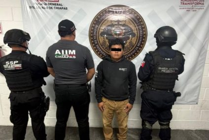 Detienen a presunto responsable de homicidio calificado en la Potinaspak de Tuxtla Gutiérrez