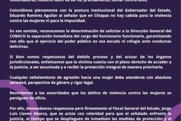 Colectivo 50+1 expresa preocupación por los hechos de violencia atribuidos a un exdirector de COBACH
