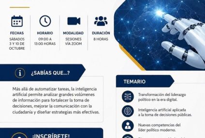 Invita UNACH a participar en el taller “Política Inteligente: Liderazgo en la Era de la IA”