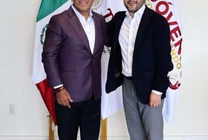 Eduardo Ramírez se reúne con el titular de la STPS, Marath Baruch Bolaños López