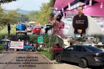 Líneas críticas **Secretario de Educación, exhibe incompetencia con bloqueo en La Frailesca Líneas críticas **Secretario de Educación, exhibe incompetencia con bloqueo en La Frailesca