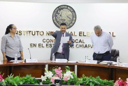 Presidenta del IEPC presente en toma de protesta del nuevo titular del INE en Chiapas