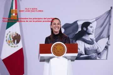 Filo y Sofía *Morenistas no entienden los principios del partido *Sheinbaum, orgullosa de ser presidenta Filo y Sofía *Morenistas no entienden los principios del partido *Sheinbaum, orgullosa de ser presidenta