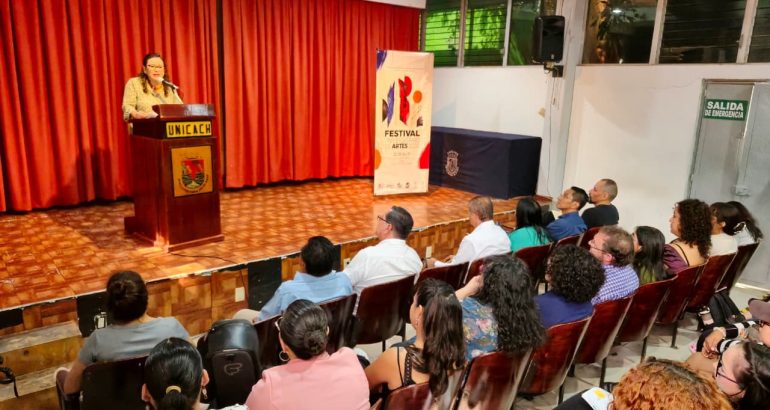 Inaugura rectora de UNICACH Festival Universitario de Artes 2026 Inaugura rectora de UNICACH Festival Universitario de Artes 2026